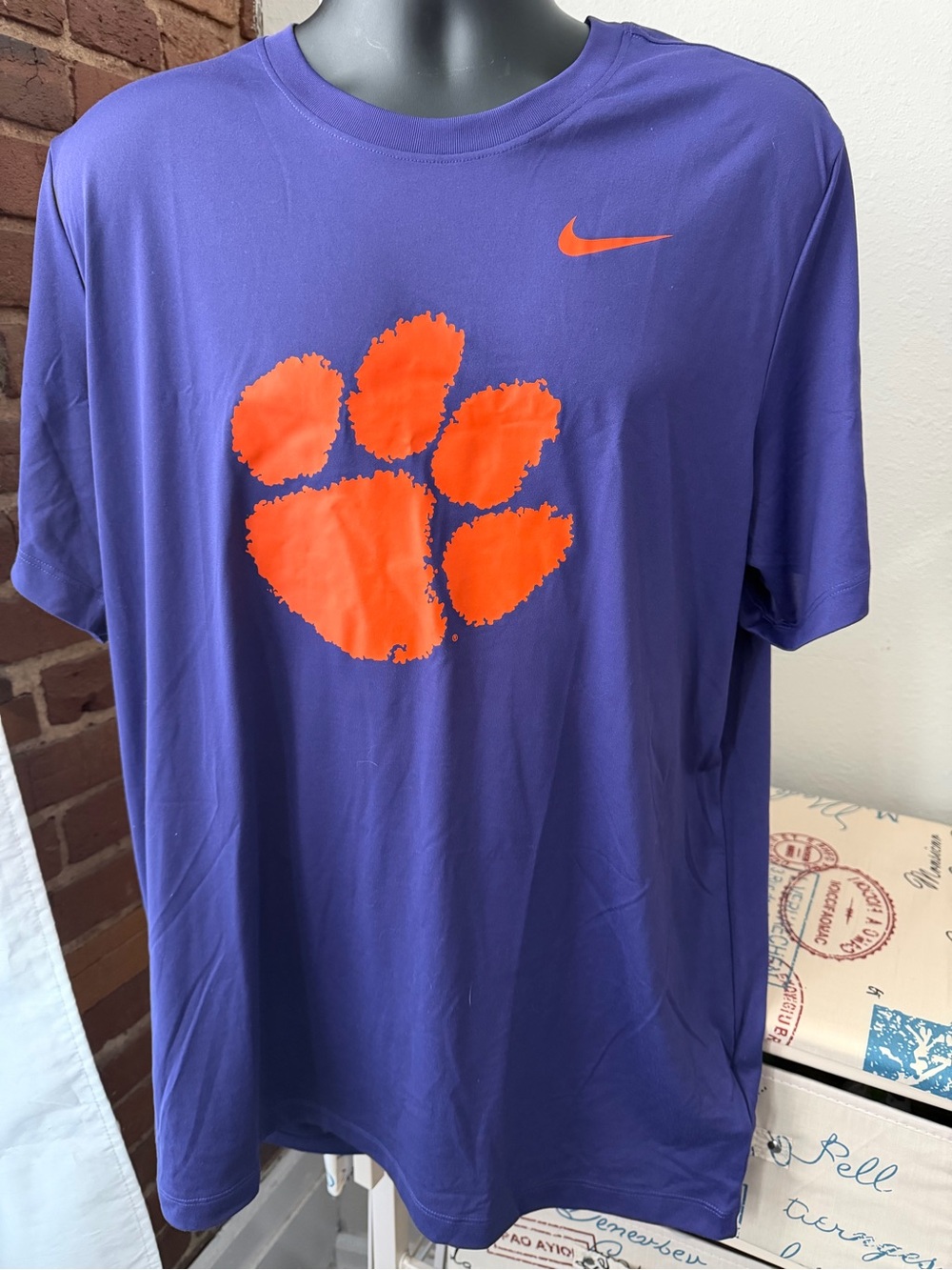Nike Clemson Tiger Paw Graphic Tee Shirt